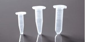 Picture of 1.5 mL Microcentrifuge Tube, Clear, Conical, Lock Cap, Non-Sterile, 500/pk 615001
