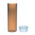Picture of 4.0mL Amber 15x45mm Shell Vial & 15mm Plug Convenience Pack (P/N 4100-1545A and 5405SB-15)