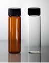Picture of 4 Dram, 21x70mm Vial, 18-400mm Thread, Black Polypropylene Solid Top Cap, PTFE/F217 Lined