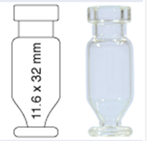 Picture of Vial N11-1.1, CR, c, 11.6x32, con.+plate 702015