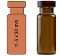 Picture of Vial N11-1.5, CR, A, 11.6x32, Flat 70201HP.2