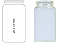 Picture of Vial N22-15, SCV, c, 26x48, flat  702019