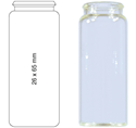 Picture of Vial N22-25, SCV, c, 26x65, flat 70273 