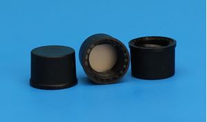 Picture of 8-425mm Solid Top, Black Polypropylene Cap, PTFE/F217 Lined