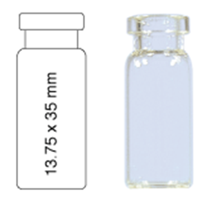 Picture of Vial N13-2, CR, c, 13.75x35, flat  70203