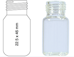 Picture of Vial N18-10, SC, c, 22.5x46, rounded  702866