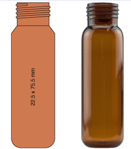 Picture of Vial N18-20, SC, a, 22.5x75.5, rounded 702826.2