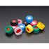 Picture of 8-425mm Black Open Hole Polypropylene Closure, PTFE/Red Rubber Septa, 0.040"