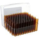 Picture of 4.0mL Amber 15x45mm Shell Vial & 15mm Plug Convenience Pack (P/N 4100-1545A and 5405SB-15)