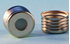Picture of 18mm Silver Magnetic (Metal) Closure with 0.060" Blue PTFE/Silicone Liner (Shore A 45)