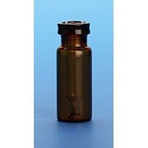Picture of 300µL Amber Interlocked™ Vial/Insert Snap Seal™, 12x32mm, 11mm Crimp with White Marking Spot [Patented]