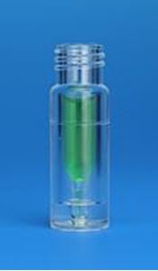 Picture of 300µL Glass/Clear Plastic (Glastic) Limited Volume Vial, 15x45mm, 13-425mm Thread