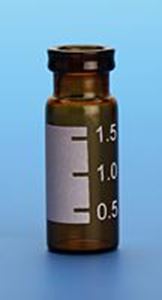 Picture of 2.0mL Amber Snap Seal™ Vial, 12x32mm, with White Graduated Spot, 11mm Crimp [Patented]