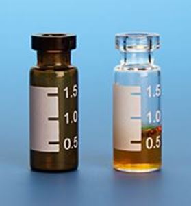 Picture of 2.0mL Amber Vial, 12x32mm, with White Graduated Spot, 11mm Crimp
