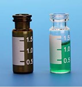 Picture of 2.0mL Big Mouth Clear Vial, 12x32mm, with White Graduated Spot, 11mm Crimp/Snap Ring™