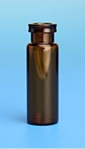 Picture of Silanized - 4.0mL Amber Vial, 15x45mm, 13mm Crimp/Snap Ring™