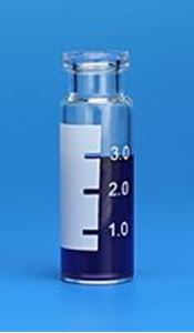 Picture of 4.0mL Clear Vial, 15x45mm, with White Graduated Spot, 13mm Crimp/Snap Ring™