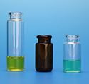 Picture of 10mL Amber Headspace Vial, 23x46mm (for CTC PAL), Beveled Bottom, 20mm Beveled Crimp Top