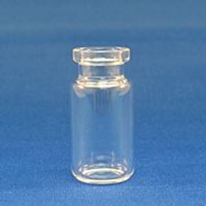 Picture of 10mL SPME Clear Radius Bottom Vial, 23x46mm, 20mm Flat Top Crimp, Thicker Lip Finish