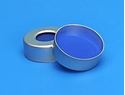 Picture of 20mm Silver Seal, 3mm Thick Clear PTFE/Blue Silicone Septa, Ultra Low Bleed