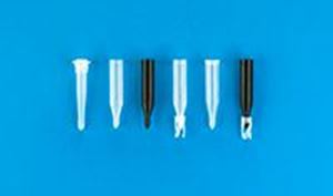 Picture of 250µL Polypropylene Big Mouth Conical LVI, 6x31mm, Precision-Formed Interior, w/Plastic Flange for 12x32mm Step Vial