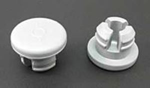 Picture of 20mm Gray Chlorobutyl Lyophilization Stopper - 3 Prong
