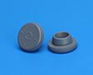 Picture of 20mm Gray Chlorobutyl Snap On Stopper, Siliconized