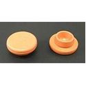 Picture of 20mm Clear Silicone Platinum Cured Straight Wall Stopper