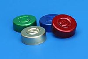 Picture of 20mm Center Tear Silver Aluminum Seal, No Septa