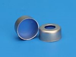 Picture of 11mm Blue Seal, 1mm Thick Clear PTFE/Blue Silicone Septa, Ultra Low Bleed