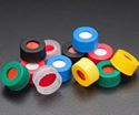 Picture of 9mm Solid Top R.A.M.™ Ribbed Cap, Royal Blue Polypropylene, PTFE/Silicone Lined