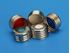 Picture of 18mm Silver Magnetic (Metal) Closure with 0.060" Blue PTFE/Silicone Liner (Shore A 45)