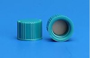 Picture of 8-425mm Green Ribbed Thermoset Solid Top Cap, PTFE/F217 Lined, Bulk Pack of 1000
