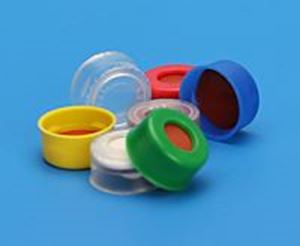 Picture of 11mm Clear Poly Crimp™ Seal, PTFE/Silicone with Starburst Lined [Patented]