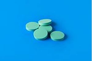 Picture of 11mm (7/16") Diameter Green High Temp/Extremely Low Bleed GC Septa, 3mm Thick, Max Temp 350°C