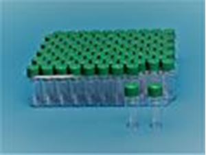 Picture of Clear 8-425mm Threaded Vial, 12x32mm, Black Polypropylene Cap, Red PTFE/Silicone/Red PTFE, 0.040"