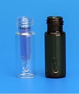 Picture of Clear Step R.A.M.™ 9mm Threaded Vial, 12x32mm, w/250µL Glass Insert