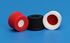 Picture of 8-425mm Black Open Hole Polypropylene Closure, PTFE/Red Rubber Septa, 0.040"
