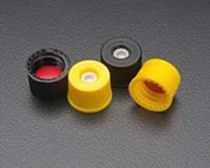 Picture of 8-425mm Yellow Top Hat™ [Patented] Closure, Assembled with PTFE/Silicone Septa