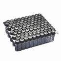 Picture of Clear 9mm Thread R.A.M.™ Vial, 12x32mm, 0.040" PTFE/Butyl Rubber Septa, Ribbed Black Cap