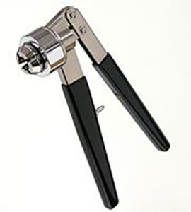 Picture of 13mm Stainless Steel Corrosion Resistant Hand Crimper, Adjustable, with Grips, Flip Off with Flush Sides