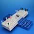 Picture of 1.0mL Clear 8x40mm Shell Vial & 8mm Starburst Plug Convenience Pack (P/N 4100-840 and 5400SB-08)