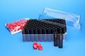 Picture of 3.0mL Polypropylene Limited Volume 15x45mm Shell Vial & 15mm Plug Convenience Pack (P/N 4130P-1545 and 5405SB-15)