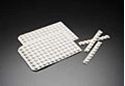 Picture of Prescored Molded Tan PTFE/Silicone Plug - Single Plug for Vials in Multi-Tier MTP System