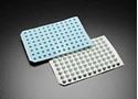 Picture of Round Well - Prescored Blue Molded Silicone Mat for 8mm Vials in Standard 96 Deep Well Plates