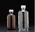 Picture of 16 oz, 500mL Amber Boston Round, 28-400mm Thread, White Closure, PTFE Lined 