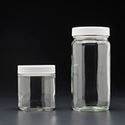 Picture of 128 oz, 4000mL Tall Wide Mouth Jar, 89-400mm Thread, White Closure, PTFE Lined 