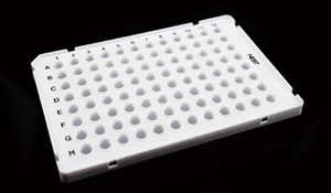 Picture of 0.1ml 96 Well PCR Plate,Semi Skirt,white 402411