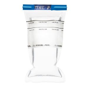 Picture of Whirl-Pak® Write-On Bags - 4 oz. (118 ml) - Box of 500 - Blue Tape on B01062(BT)