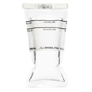 Picture of Whirl-Pak® Write-On Bags - 4 oz. (118 ml) - Box of 500 - White Tape on B01062(WT)